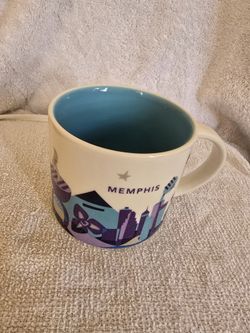 Starbucks Mempis You Are Here Collection Memphis Mug 2014 White/Blue/Purple/Black