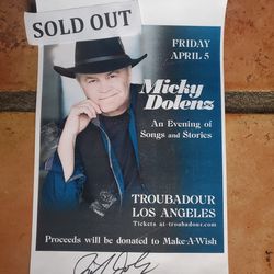 Micky Dolenz poster & signed autograph