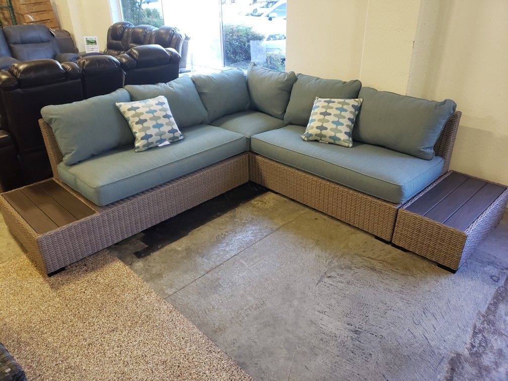 New outdoor patio furniture sectional sofa tax included free delivery
