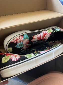 Flower Pattern Vans 9