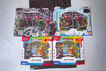 One Piece & Pokémon TCG Box Sets Bundle