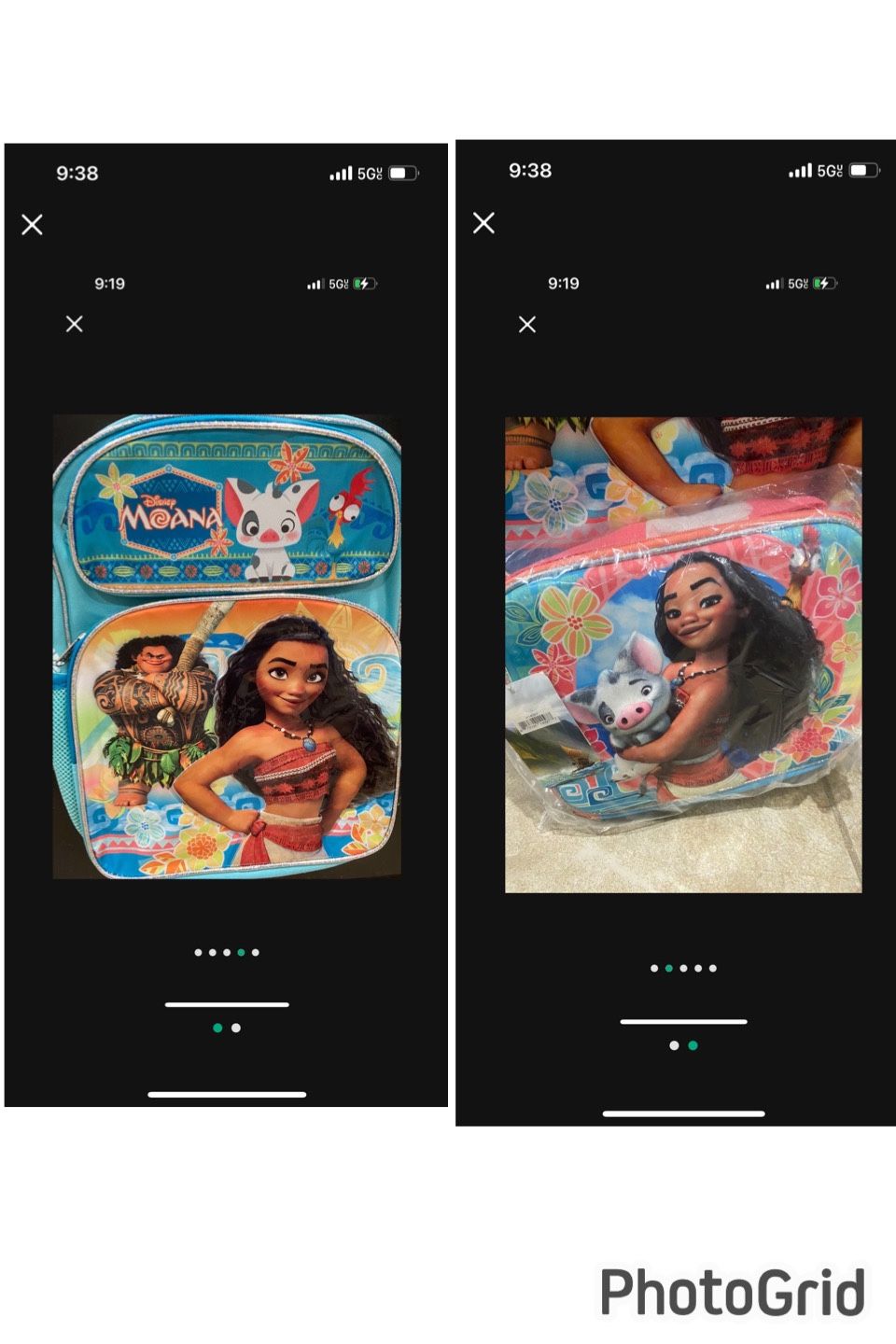 Moana Backpack And Lunchbox