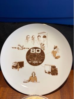 UPS 80th Anniversary plate