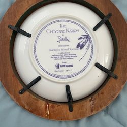 Ceramic plate with frame Native American