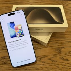 Apple iPhone 15 Pro Max 512GB Natural Titanium Carrier Unlocked