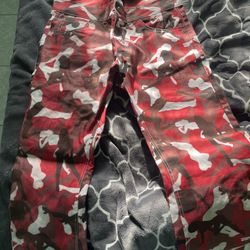 Activity Los Angeles Stripper Camo Jeans 38