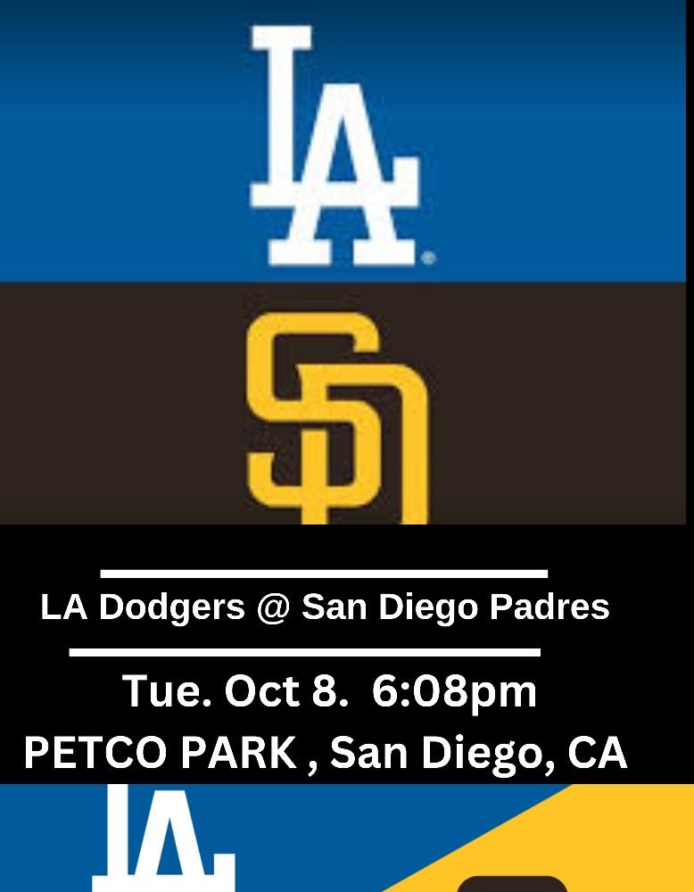 LA Dodgers @ San Diego Padres