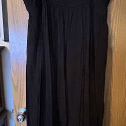 Black Layered High Low Dress 26W