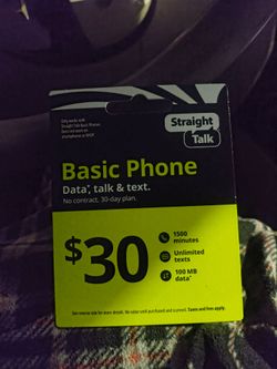 Phone card for sale $20