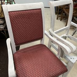 4 Heavy Wooden armed Chairs For Project