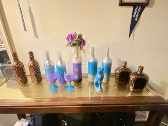 Custom Hand Painted Bottles (Some Lighted)