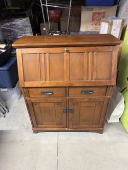 Vintage Mission Style Desk Red Oak