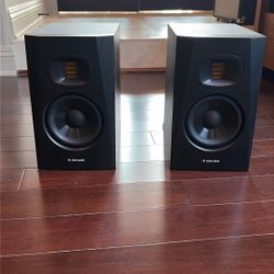 ADAM Audio T5V Studio Monitors + Speaker Stands 