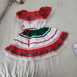 Traditional Mexican Dress 1-2 Year Old 
