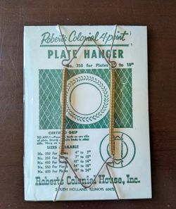 Collector Plate Wall Hangers  $5 Each, 7 Available