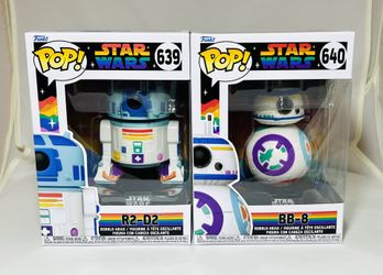 Funko Pop Pride Star Wars R2-D2 And BB-8 Lot