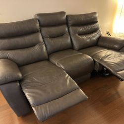 Two Electric Recliner Sofas