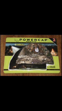 2 Pack Realtree Edge Panther Vision Power Cap Headlight In A Hat   Camo & Black 