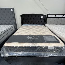 Upholstered Queen Sized Bed