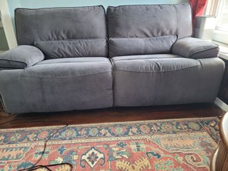 Loveseat reclining gray
