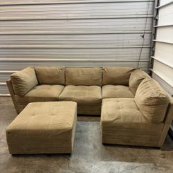 Modular Tan Sectional Couch