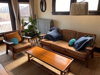 Ranch Oak 3 Piece Living Room Set