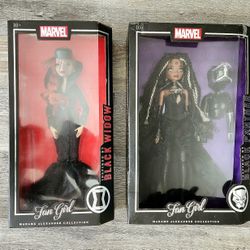 Madame Alexander Marvel Dolls ( Black Panther & Black Widow )