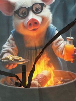 Funny Pig Chef Graphic Apron
