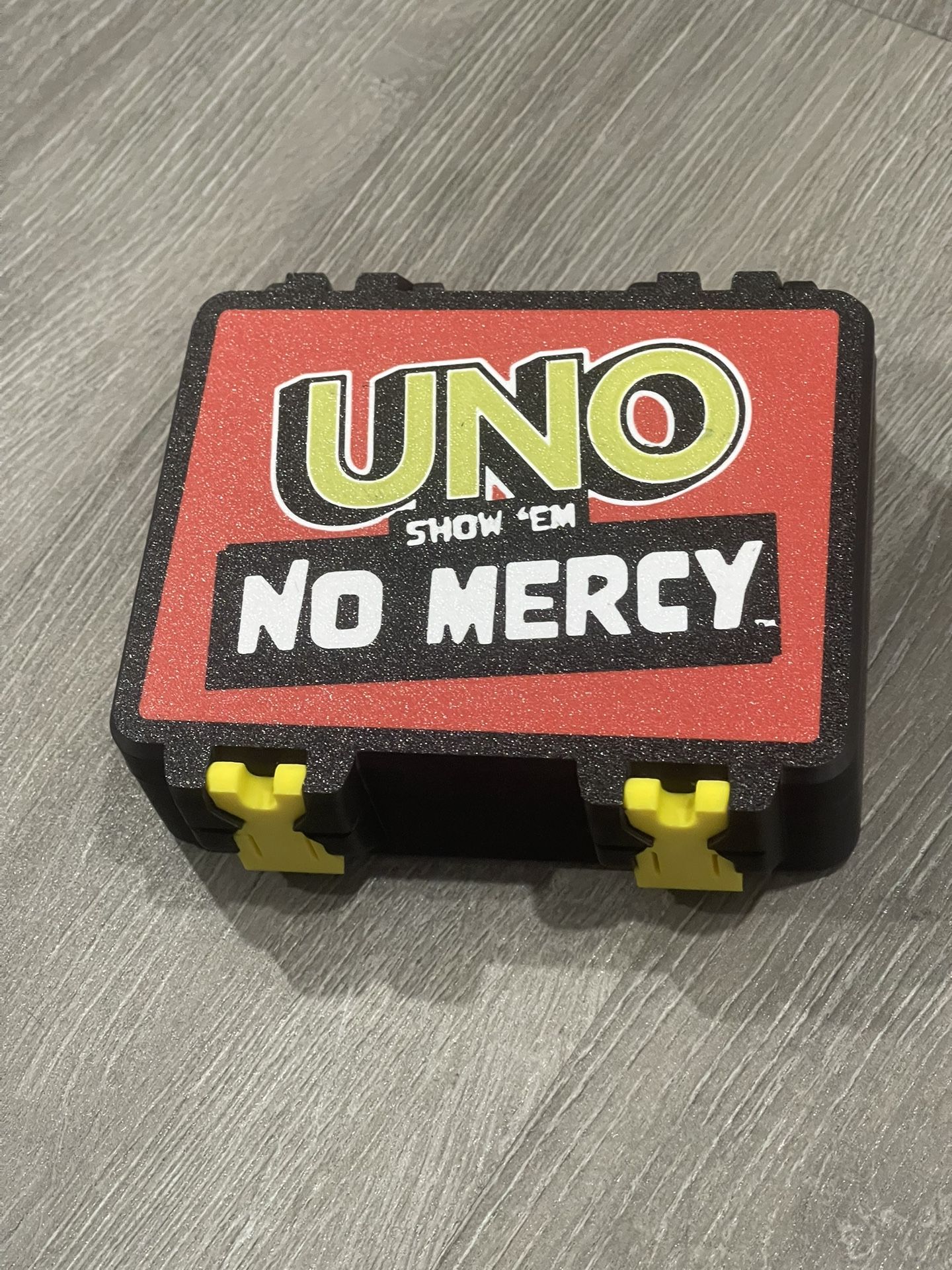Uno No Mercy Card Box - SnapLock 3d Printed 