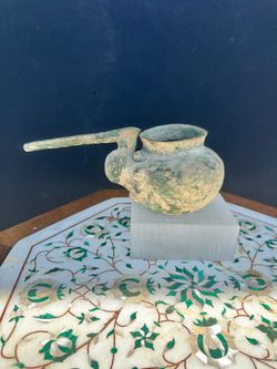 Antique Persian Bronze Vessel Attributed To Seljuk Dynasty (11th-13th Century)