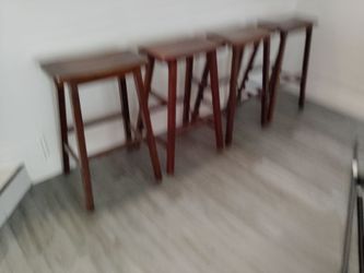 Bar chairs, wood, 2' 3"