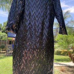 Black Sequin Dress