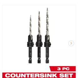 Milwaukee Countersink Drill Bit Set 