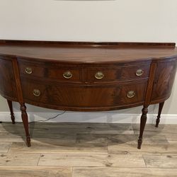 Antique Mahogany Entry Table Sideboard Buffet