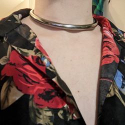 Fancy Steel Collar-Choker-Necklace XS 