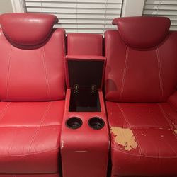 Free Red Reclining Couch