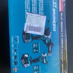 NEW Makita 18V Hammer Drill And Impact Driver Combo  (FIRM)