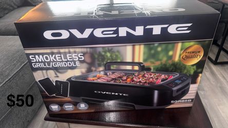 Ovente SGR85B Smokeless Indoor Grill Griddle (Brand New)