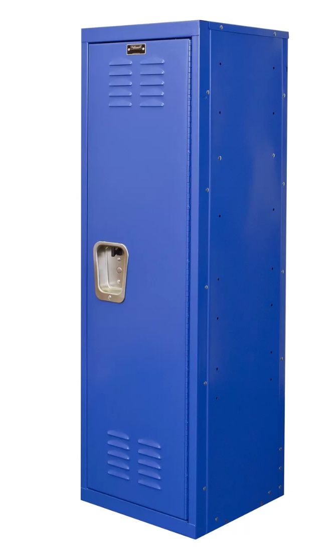 Navy Blue Bedroom Storage Locker 