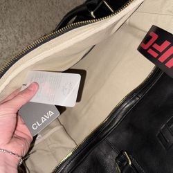 Custom UFC CLAVA Leather Duffel Bag