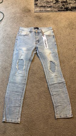 Purple jeans