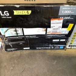 LG Electronics 18,000 BTU 230/208-Volt Dual Inverter Window Air Conditioner LW1817IVSM Cools 1,000 Sq Ft, Wi-Fi Enabled with Remote