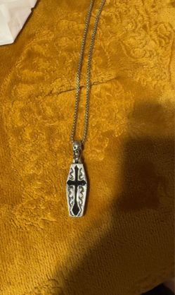 Coffin With Skeleton Inside Necklace