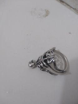 Skeliton ring silver