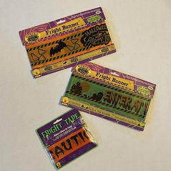 Halloween Fright Banners & Caution Tape Set Of 3