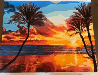 Paint by number Hand painted