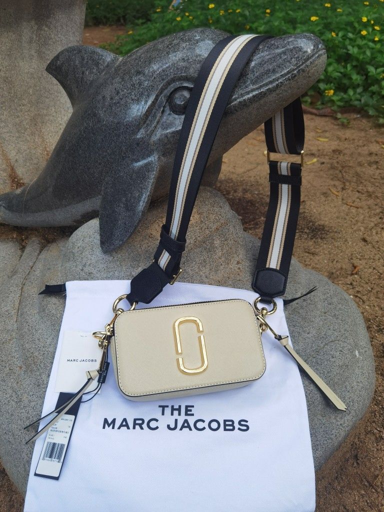 Marc Jacobs The Snapshot Crossbody Bag Cloud White Multi