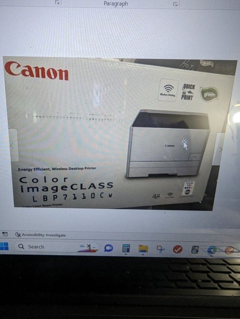 Printer Canon Color ImagenClass LBP7110Cw