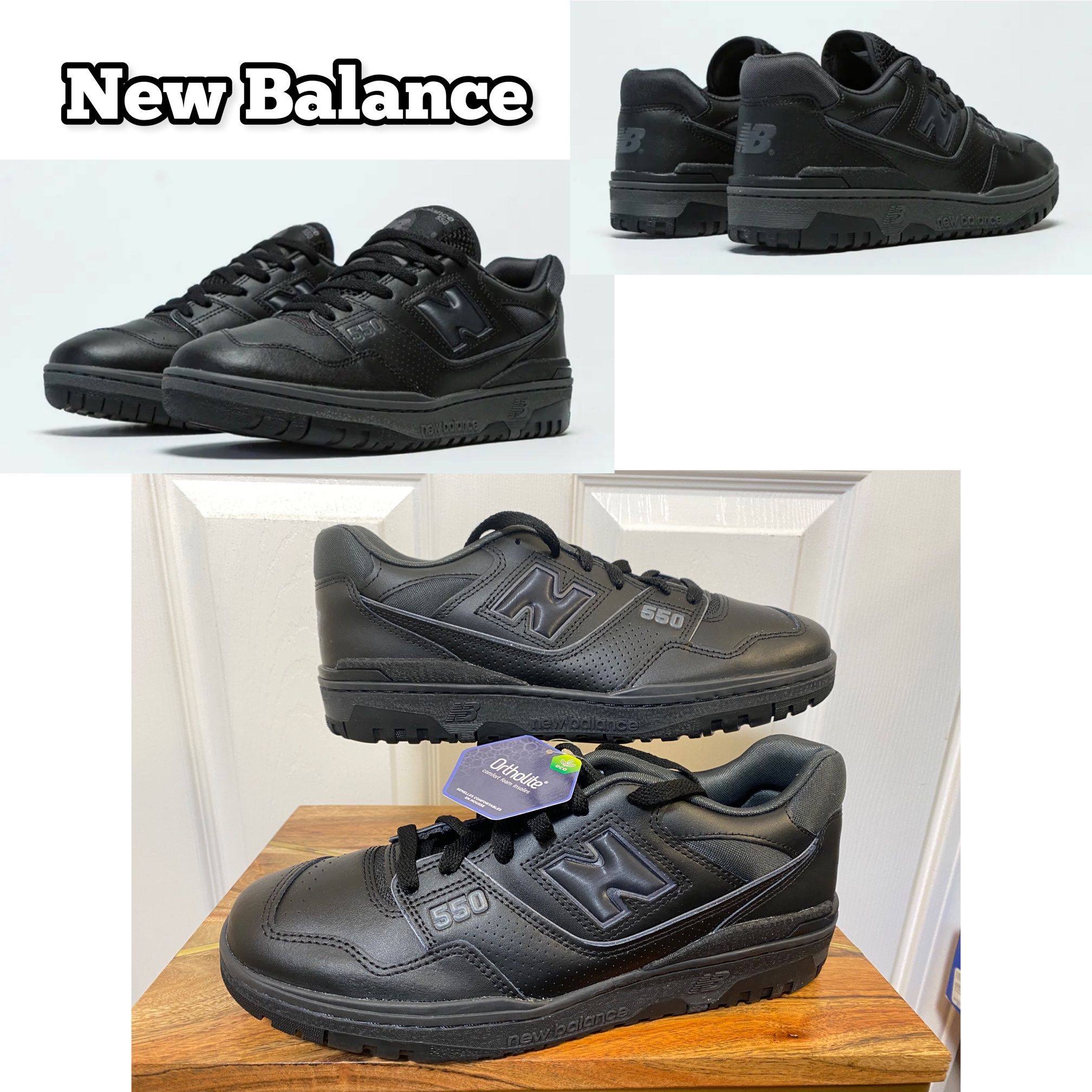 New Balance 550 Triple Black Men s sz 10 New No box for Sale in