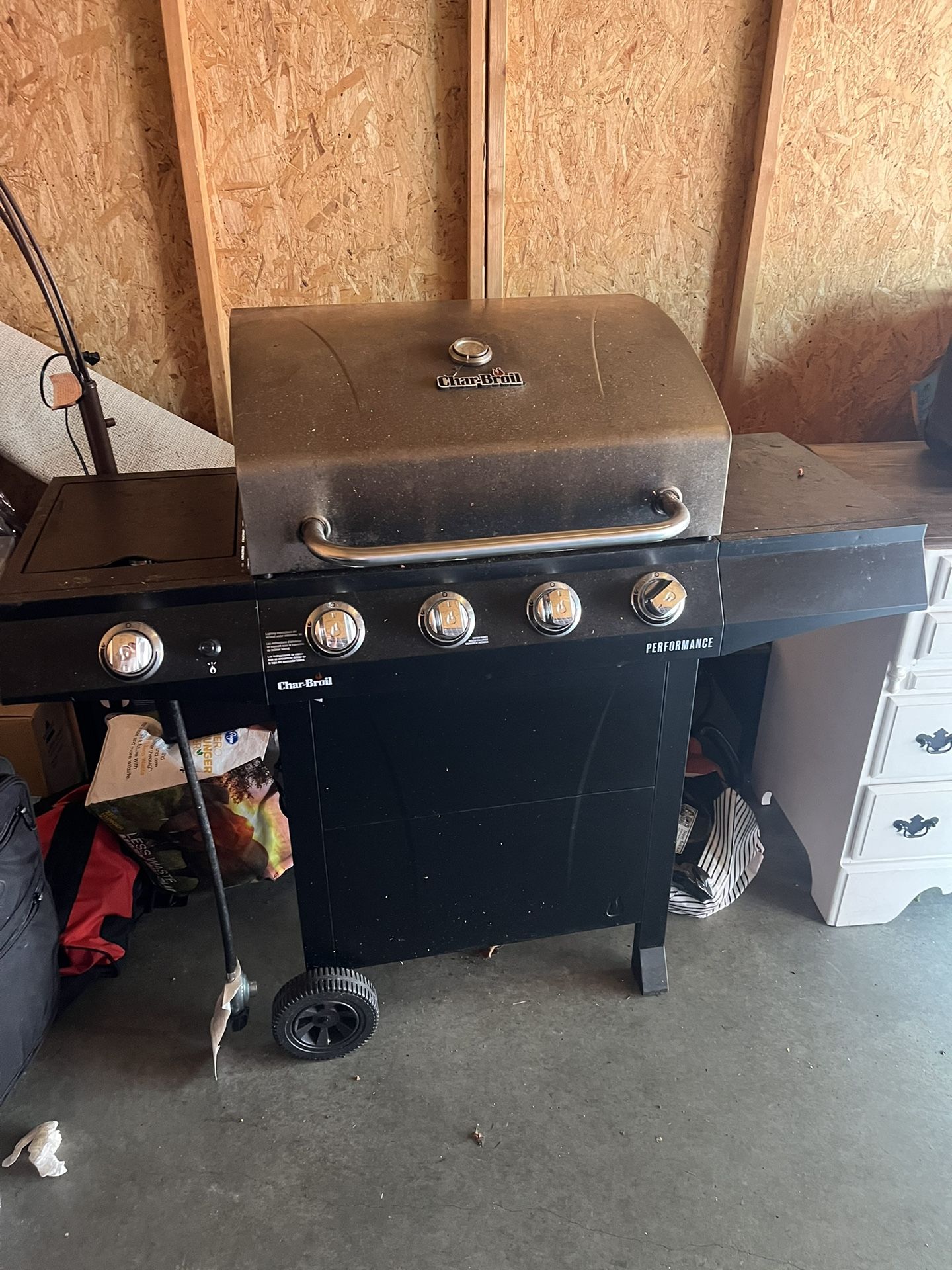 Grill And 2 Propane Tanks
